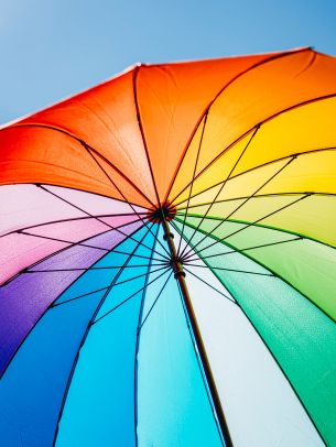 rainbow umbrella Wallpaper 1620x2160