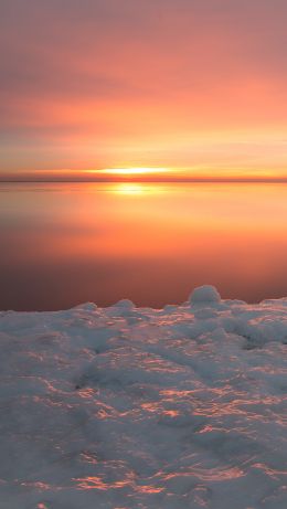 sunset, sea, landscape Wallpaper 640x1136