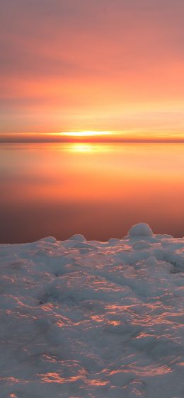 sunset, sea, landscape Wallpaper 1125x2436