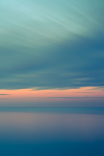 sea, sky, blue Wallpaper 640x960