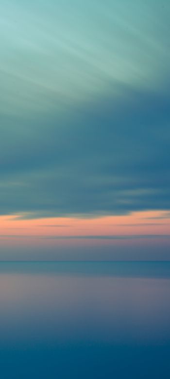 sea, sky, blue Wallpaper 1440x3200