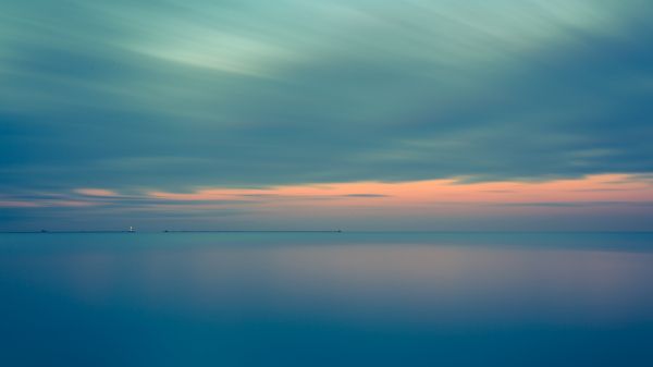 sea, sky, blue Wallpaper 1280x720