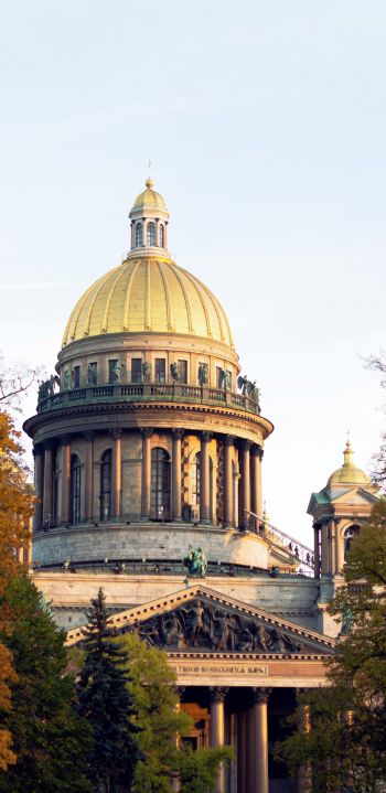 Senate Square, Saint Petersburg, Russia Wallpaper 1080x2220