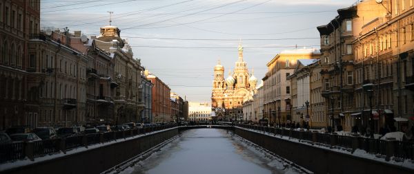 ch. Griboyedov, St. Petersburg, Russia Wallpaper 2560x1080