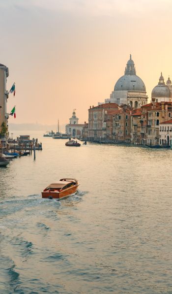 Обои 600x1024 столичный город Венеция, Италия
