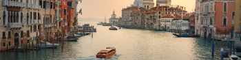 Обои 1590x400 столичный город Венеция, Италия