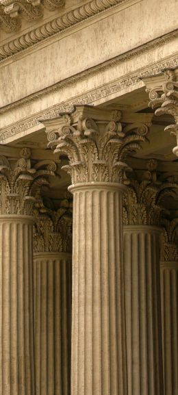 columns, cathedral Wallpaper 1080x2400