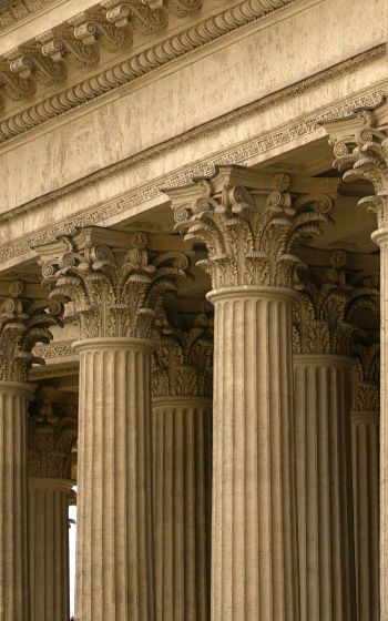 columns, cathedral Wallpaper 800x1280