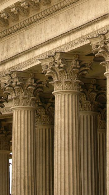 columns, cathedral Wallpaper 1440x2560