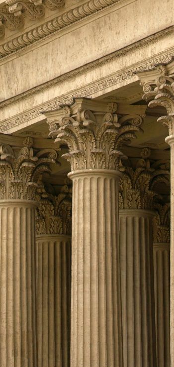 columns, cathedral Wallpaper 1440x3040