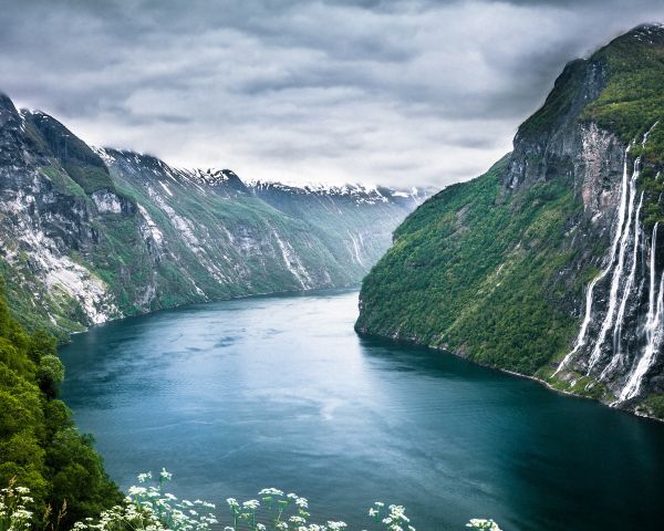 landscape, mountains, river Wallpaper 1280x1024