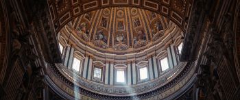Piazza San Pietro, vatican Wallpaper 3440x1440