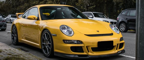 Porsche 911 GT3, sports car Wallpaper 3440x1440