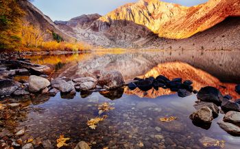 autumn, lake, landscape Wallpaper 2560x1600