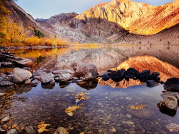 autumn, lake, landscape Wallpaper 1024x768