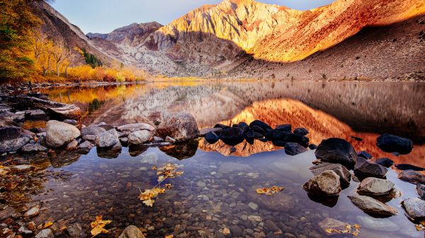autumn, lake, landscape Wallpaper 3840x2160
