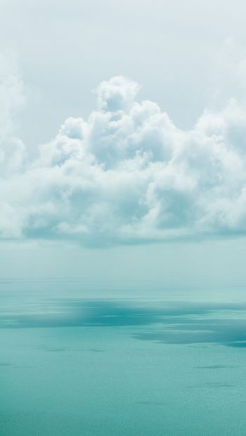 cumulus, sea Wallpaper 640x1136