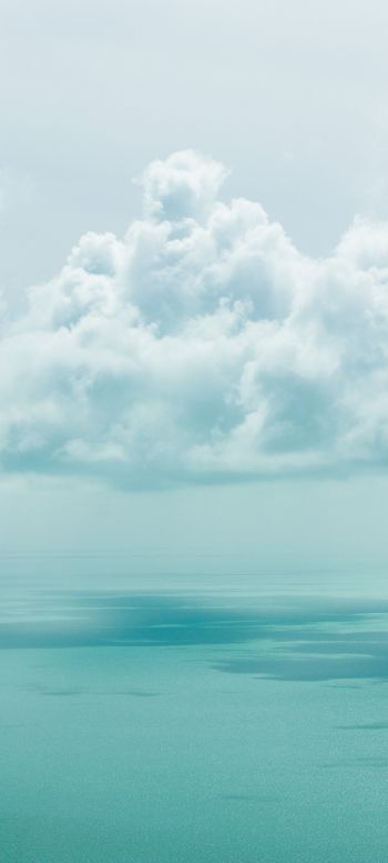 cumulus, sea Wallpaper 1080x2400