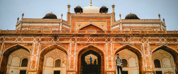 India, Pakistan, temple Wallpaper 3440x1440