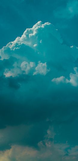 cumulus, blue Wallpaper 1080x2220