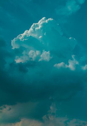 cumulus, blue Wallpaper 1640x2360