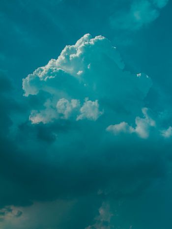 cumulus, blue Wallpaper 1620x2160