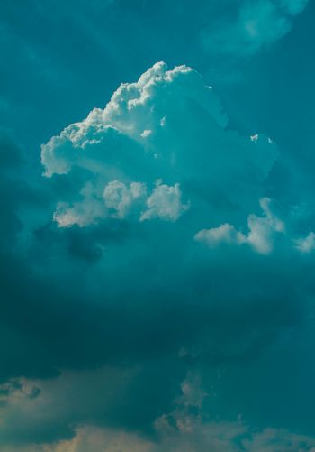 cumulus, blue Wallpaper 1668x2388