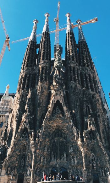 Sagrada Familia, Barcelona, Spain Wallpaper 1200x2000