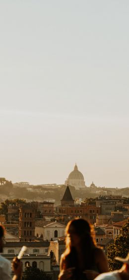 metropolitan city of rome, Italy Wallpaper 1080x2340