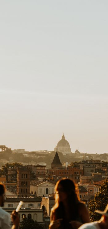 metropolitan city of rome, Italy Wallpaper 1080x2280
