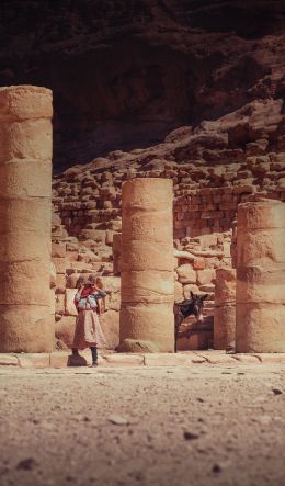 Petra, Jordan Wallpaper 600x1024