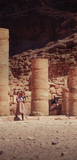 Petra, Jordan Wallpaper 1080x2220