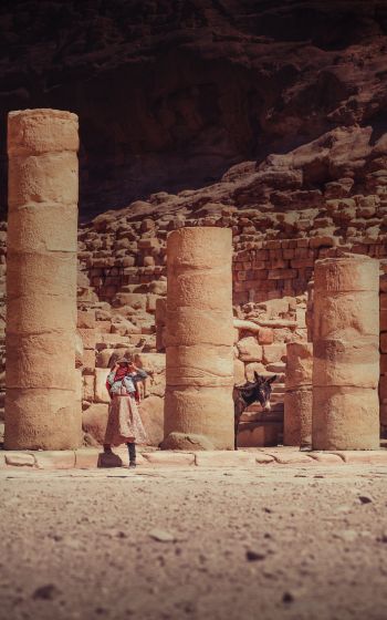 Petra, Jordan Wallpaper 1200x1920