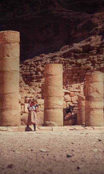 Petra, Jordan Wallpaper 1200x2000