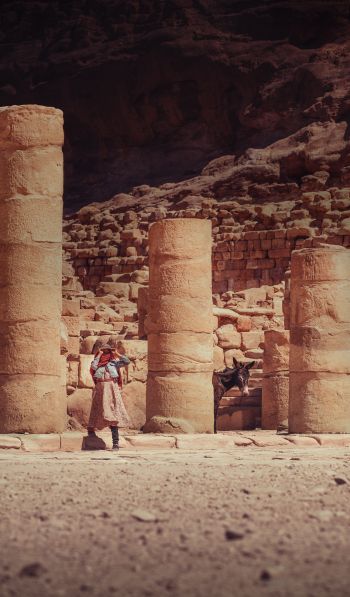 Petra, Jordan Wallpaper 600x1024