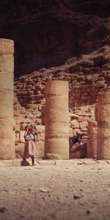 Petra, Jordan Wallpaper 720x1440