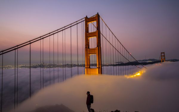 suspension bridge, San Francisco Wallpaper 1920x1200