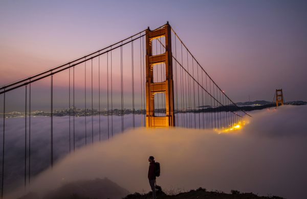 suspension bridge, San Francisco Wallpaper 6115x3981