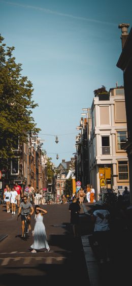 Amsterdam, Netherlands, city Wallpaper 1080x2340