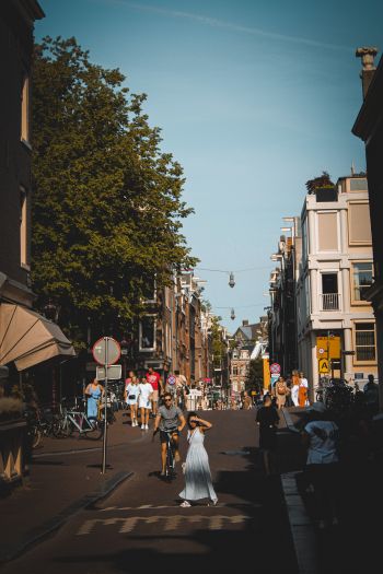 Amsterdam, Netherlands, city Wallpaper 640x960