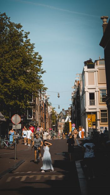 Обои 640x1136 Амстердам, Нидерланды, город