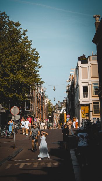 Обои 1080x1920 Амстердам, Нидерланды, город