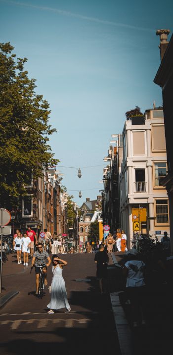 Amsterdam, Netherlands, city Wallpaper 1440x2960