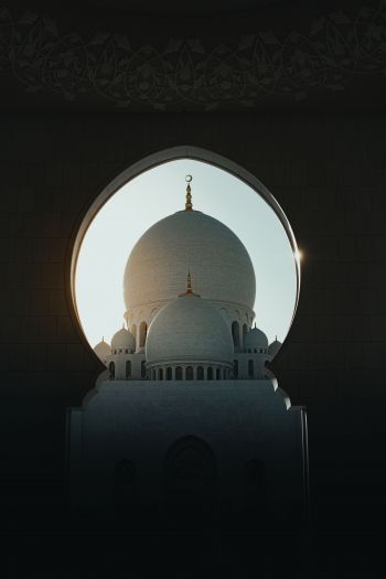 Обои 640x960 мечеть, святое место