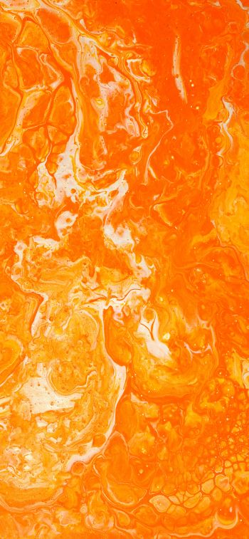 marble, orange, background Wallpaper 1125x2436