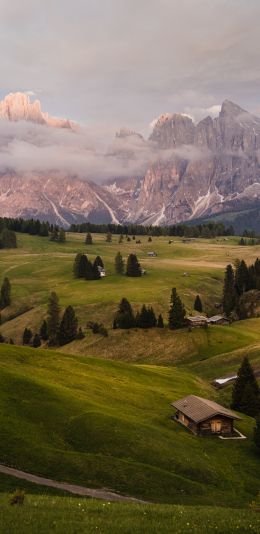 Alpe di Siusi, Italy Wallpaper 1440x2960