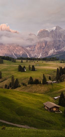 Alpe di Siusi, Italy Wallpaper 1080x2280