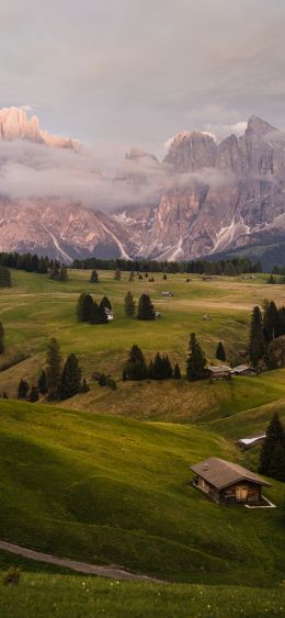 Alpe di Siusi, Italy Wallpaper 1080x2340