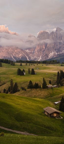 Alpe di Siusi, Italy Wallpaper 1440x3200