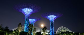 Обои 3440x1440 Сады у залива, Сингапур